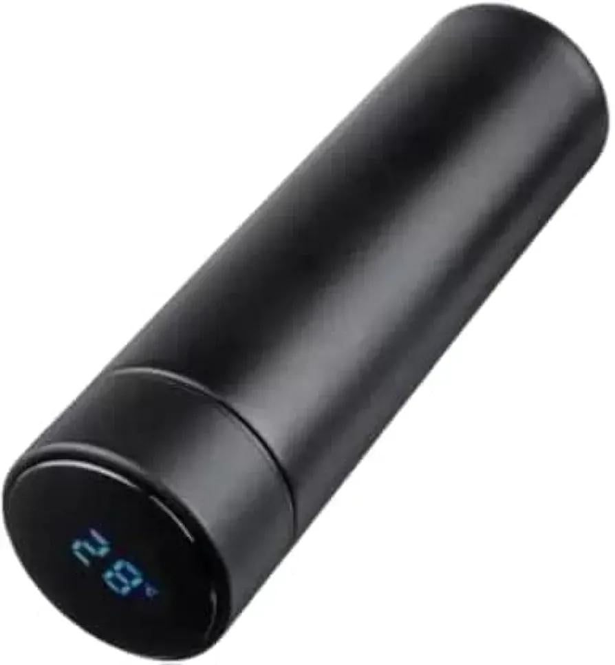 Digital Temperature Water Bottle - Stainless Steel Gym Smart Bottle 500ml